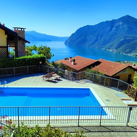 Happy Guest Apartments - Lake Panorama & Pool Riva di Solto Luaran gambar
