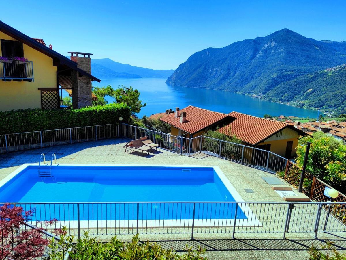 Happy Guest Apartments - Lake Panorama & Pool Riva di Solto Luaran gambar